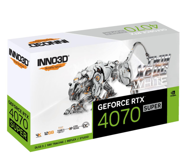 INNO3D GeForce RTX 4070 Super Twin X2 OC White 12GB GDDR6X - 1210196 - zdjęcie 2